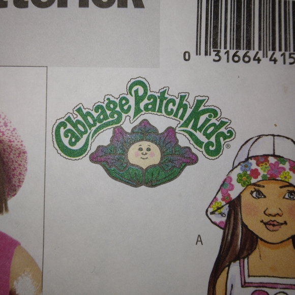 Butterick B5018 Dress, jumpsuit,  hat for child, Clothes for Cabbage Patch CPK - Picture 3 of 6